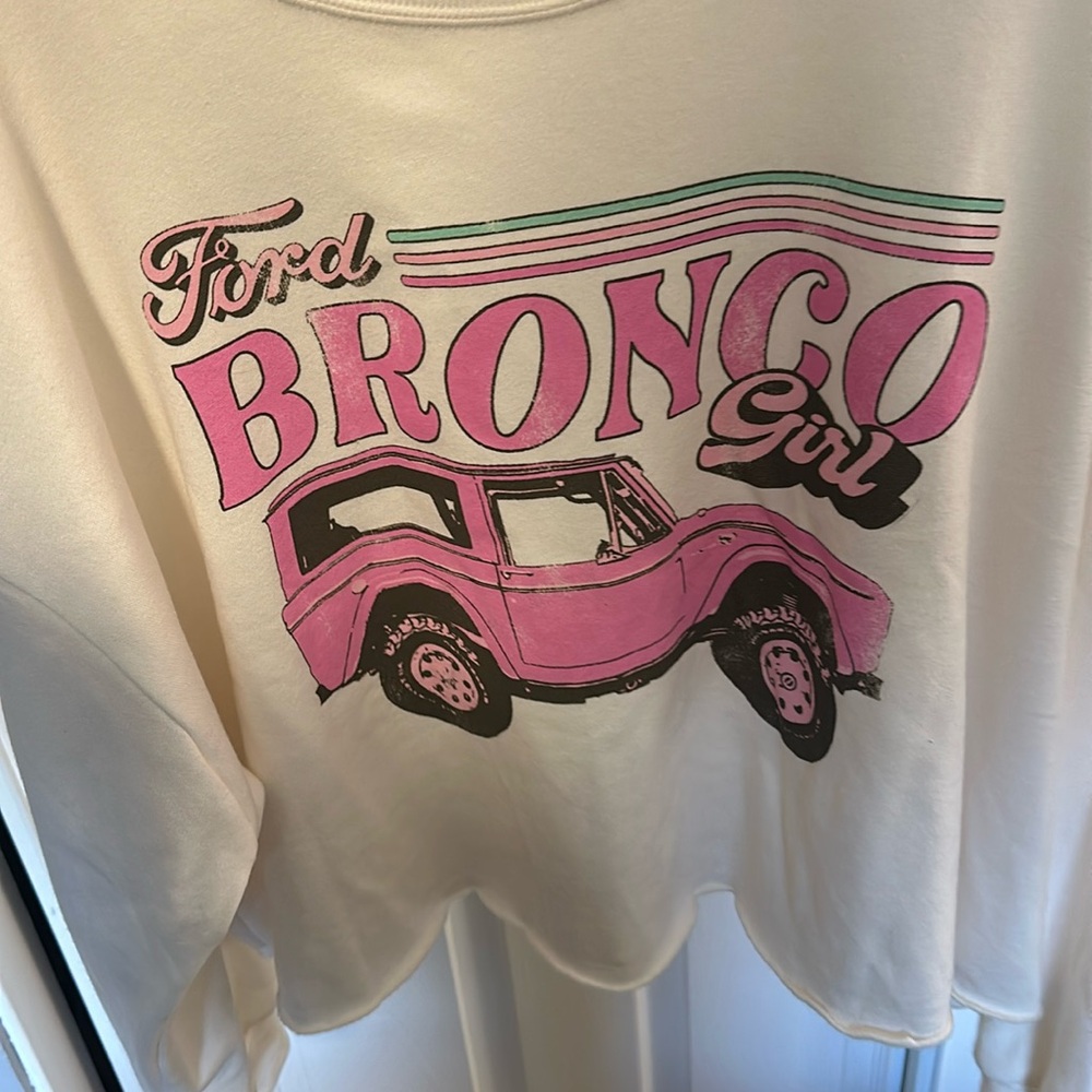 Ford bronco cropped sweatshirt